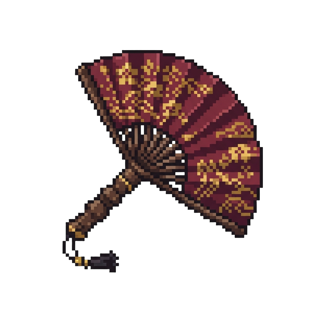 A Dramatic Silk Fan