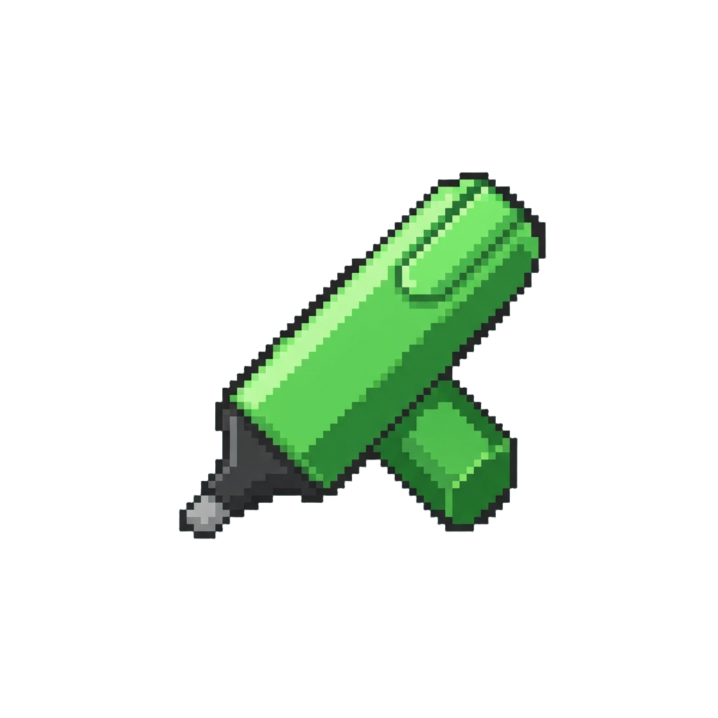 A Neon Green Highlighter
