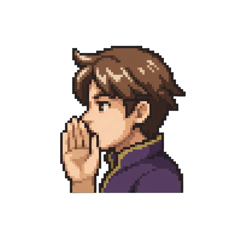 A Theatrical Whisper Pose