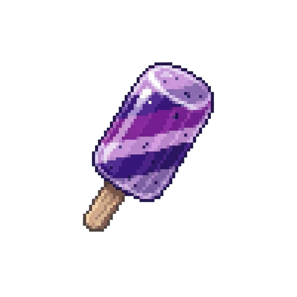 A Striped Purple Berry Pop