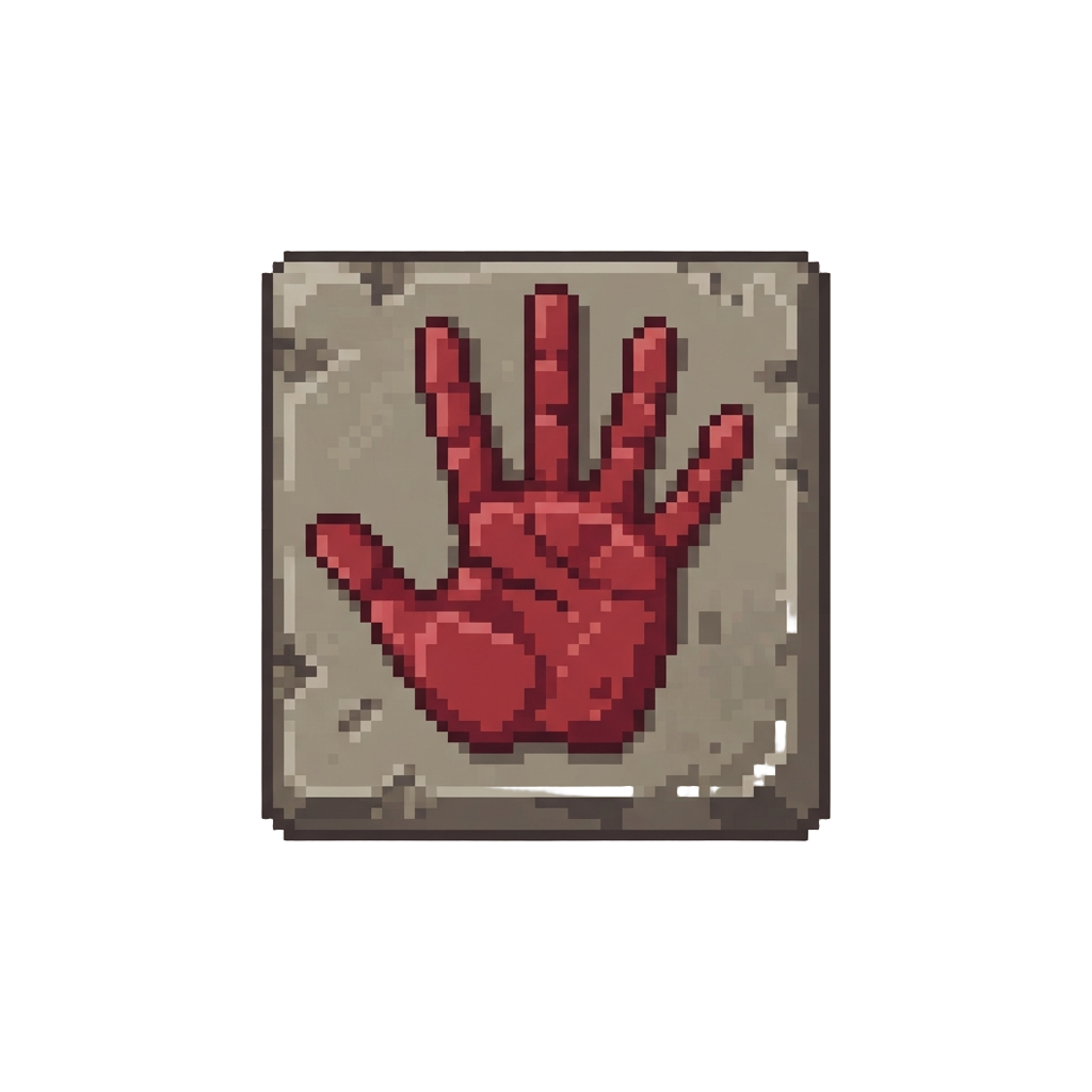 A Dramatic Handprint