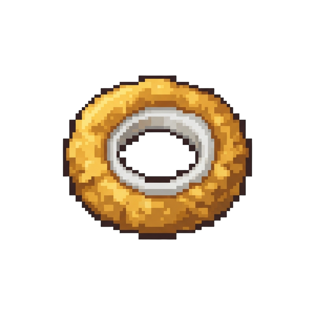 A Crunchy Golden Onion Ring Snack
