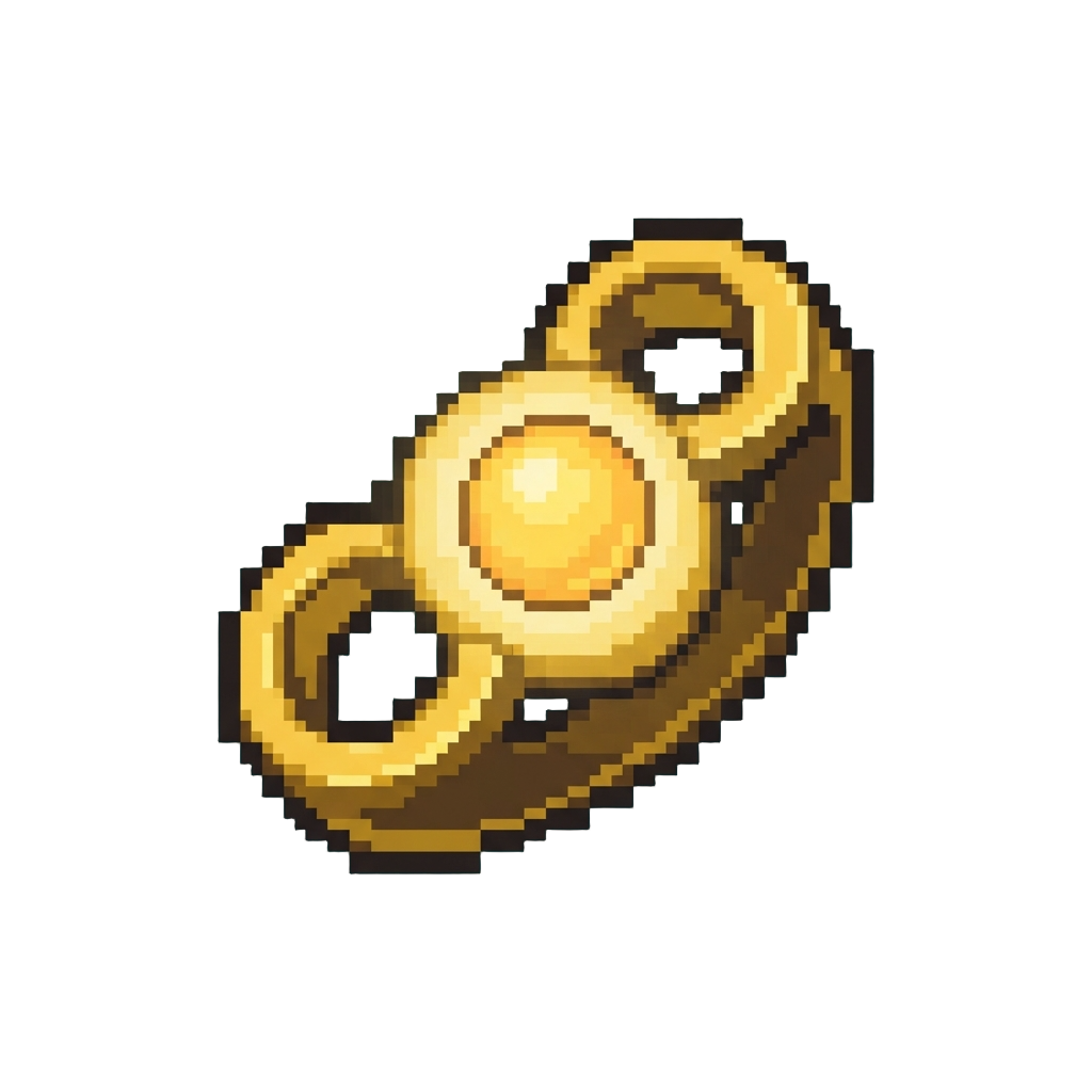 A Glowing Golden Toy Band