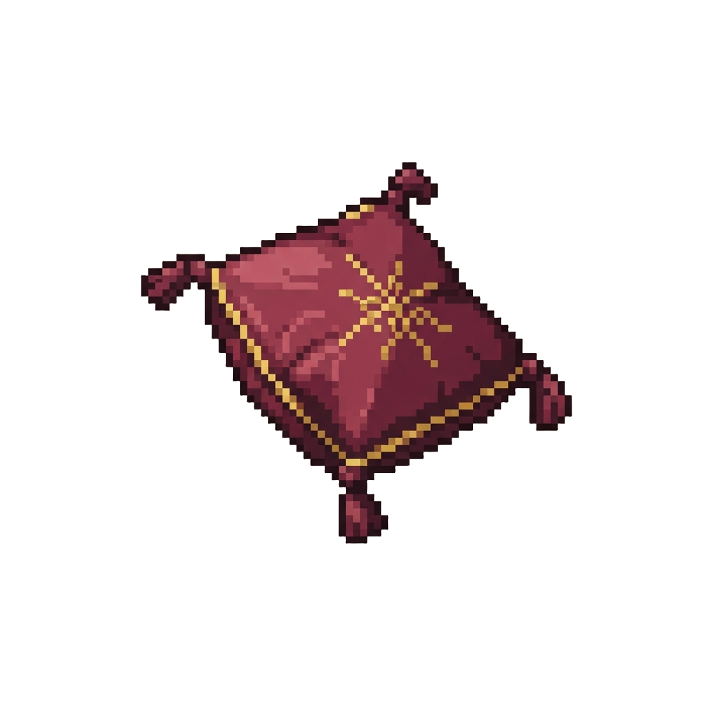 A Flying Cushion Hitting the Backdrop