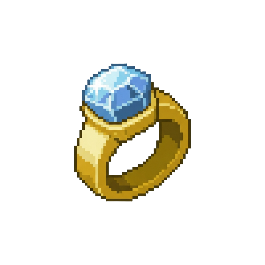 A Sparkling Crystal Toy Ring
