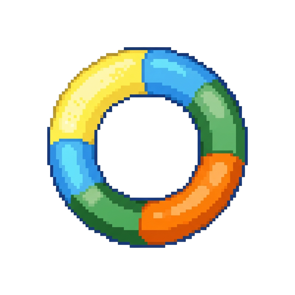 A Colorful Plastic Curtain Ring
