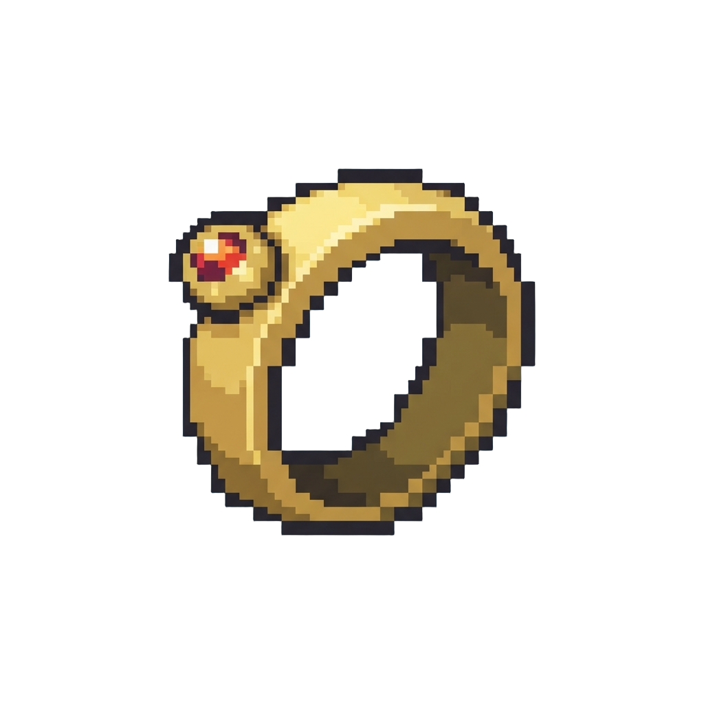 A Polished Brass Toy Ring