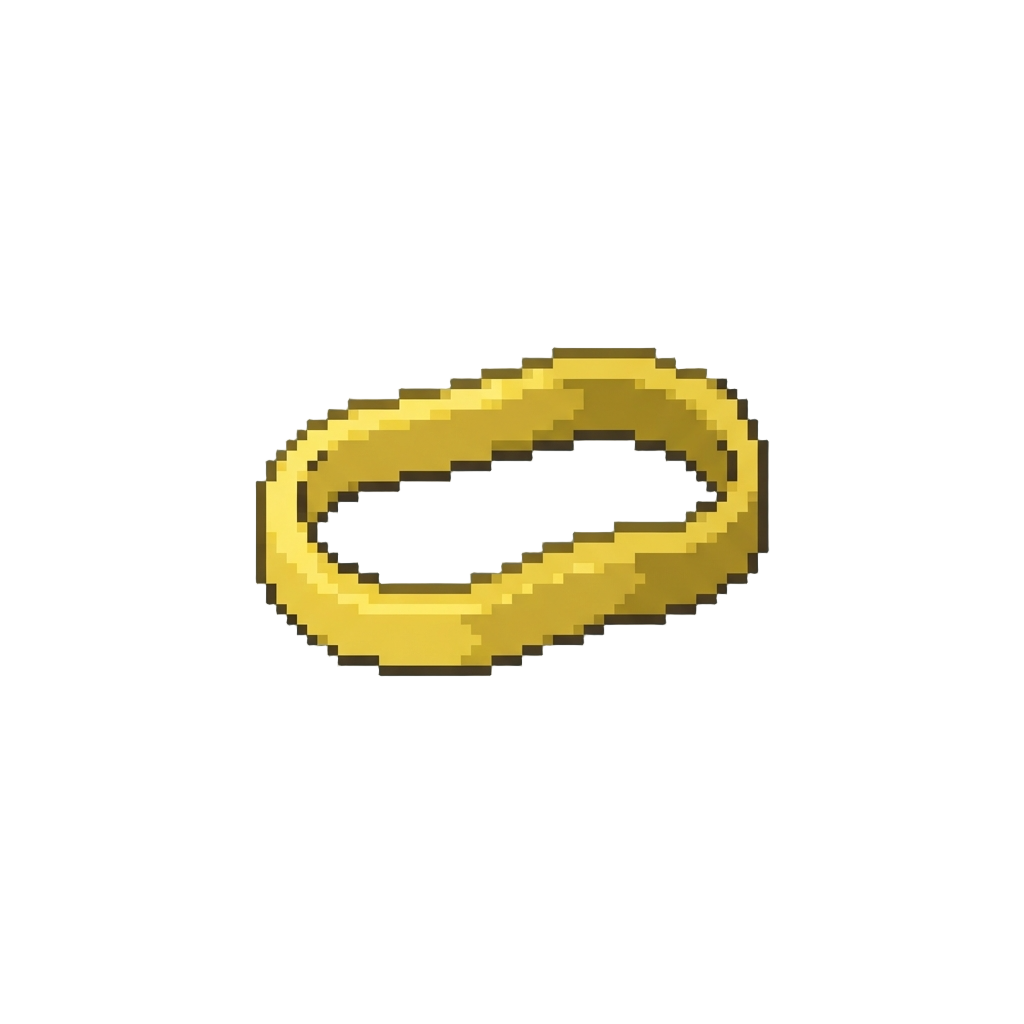 A Looped Yellow Rubber Band