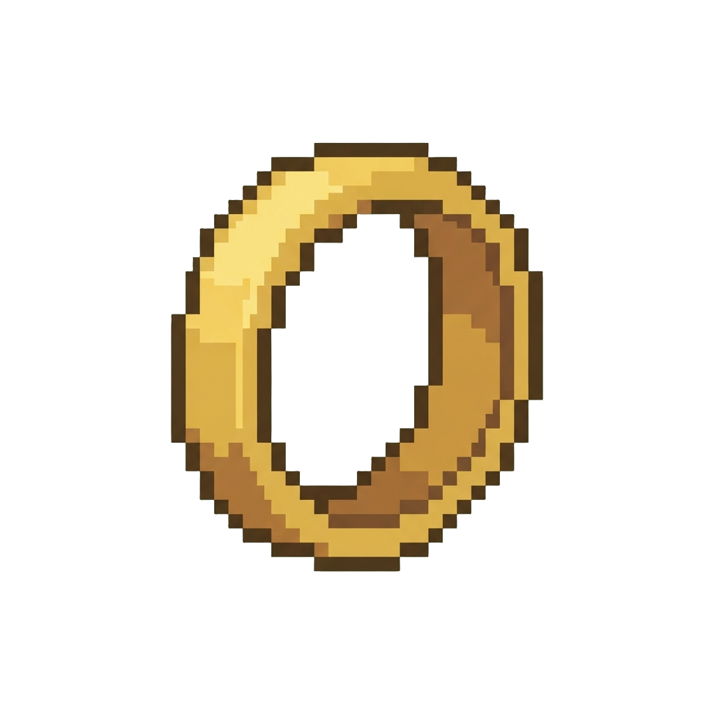 A Simple Golden Hoop Ring
