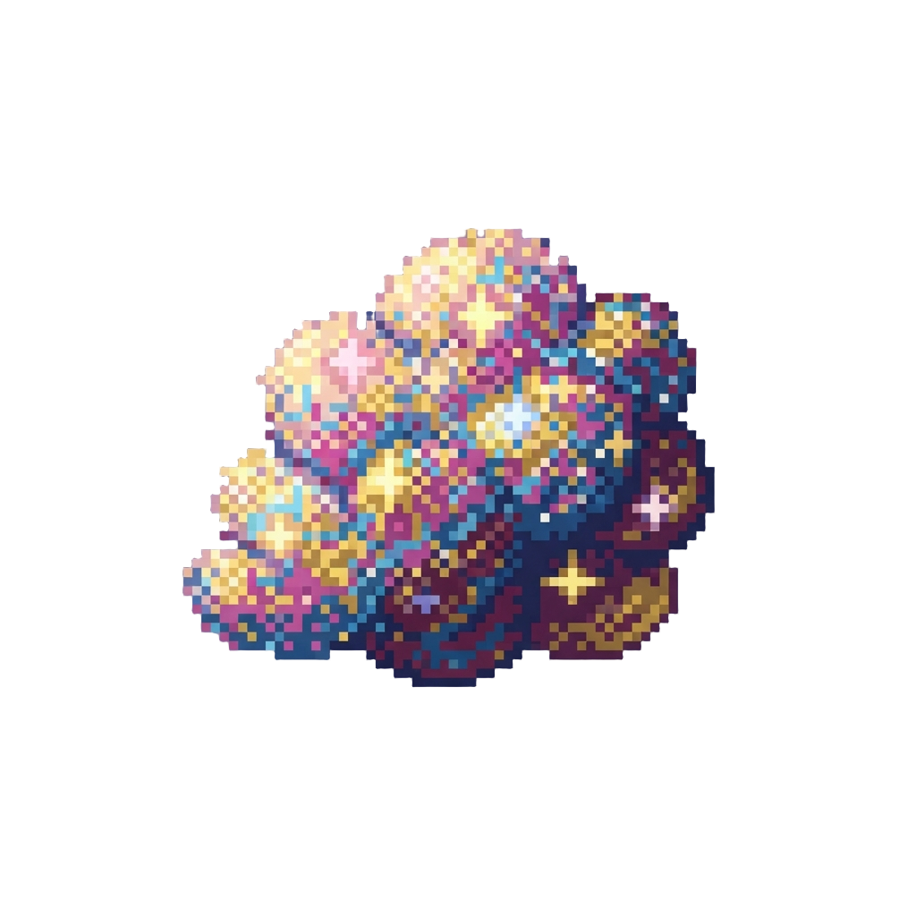 A Bright Sparkly Cloud of Glitter and Stars