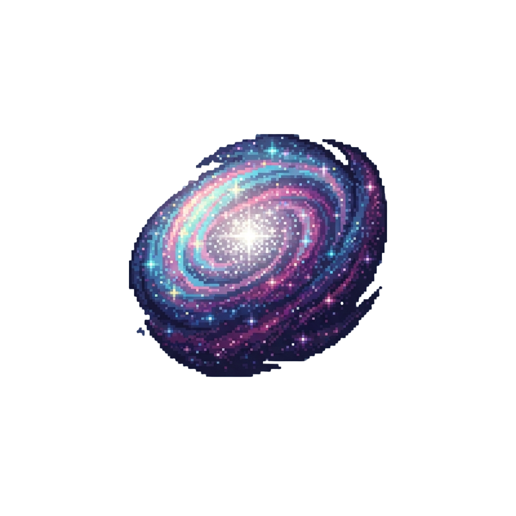 A Sparkling Galaxy Cloudscape