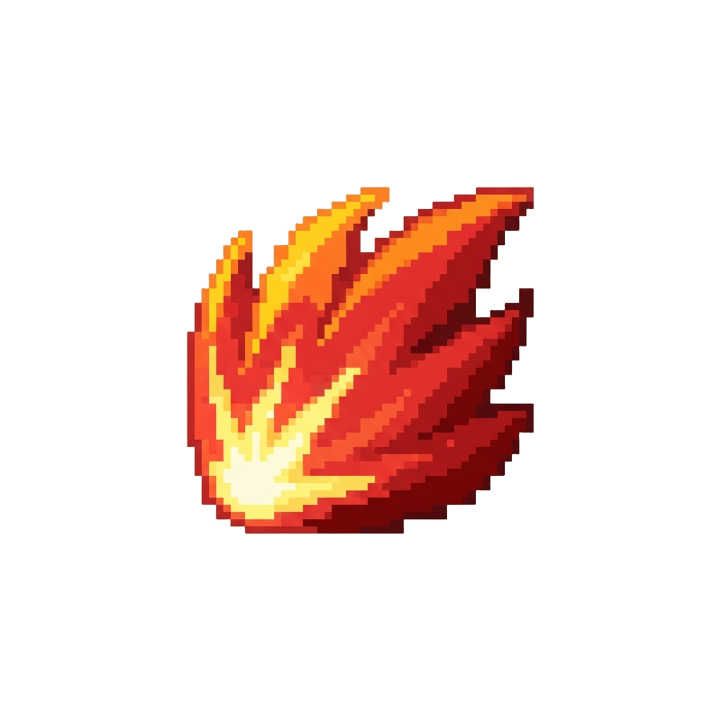 A Fiery Crimson Energy Wave Burst