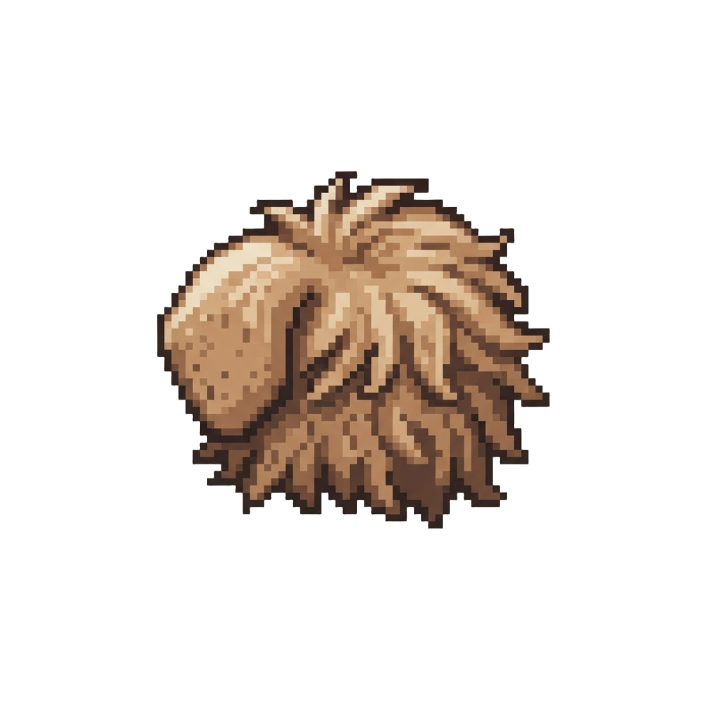 A Scruffy Bedhead Pup Fur with a Flopped Ear