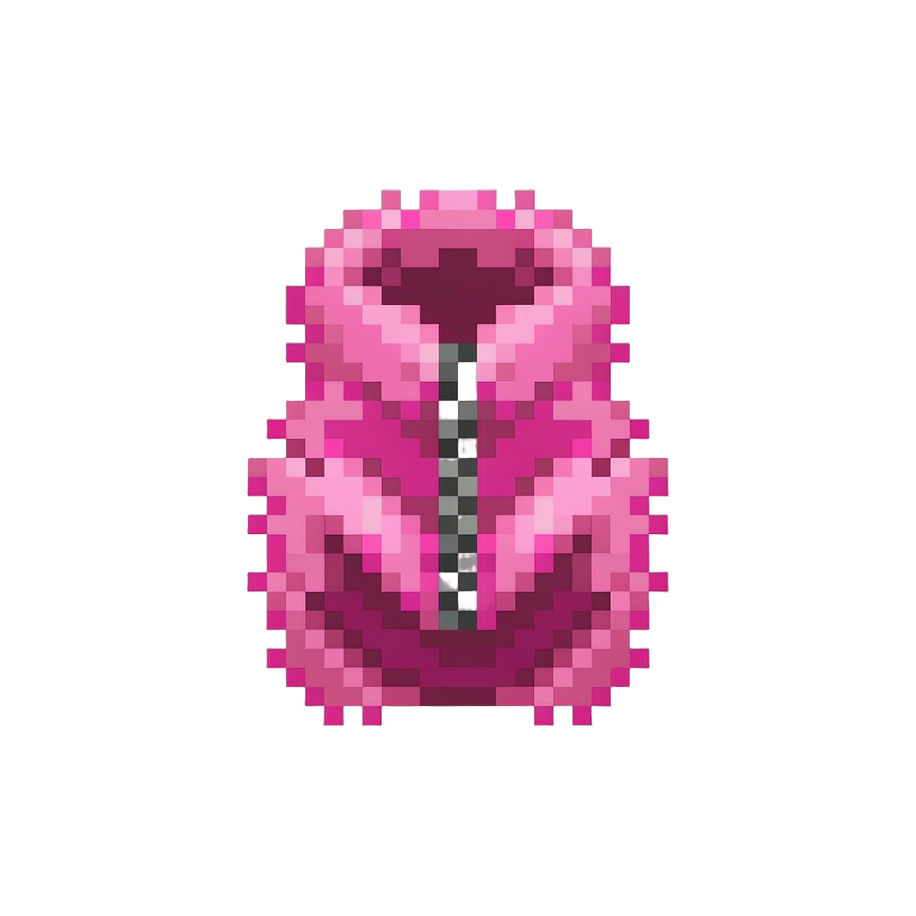 A Funny Neon Pink Fluffy Pup Coat