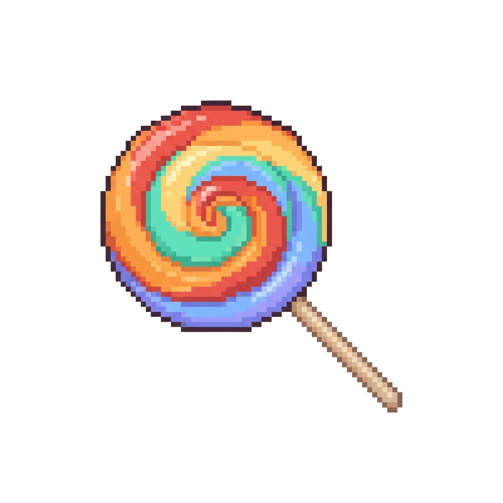 A Giant Rainbow Lollipop