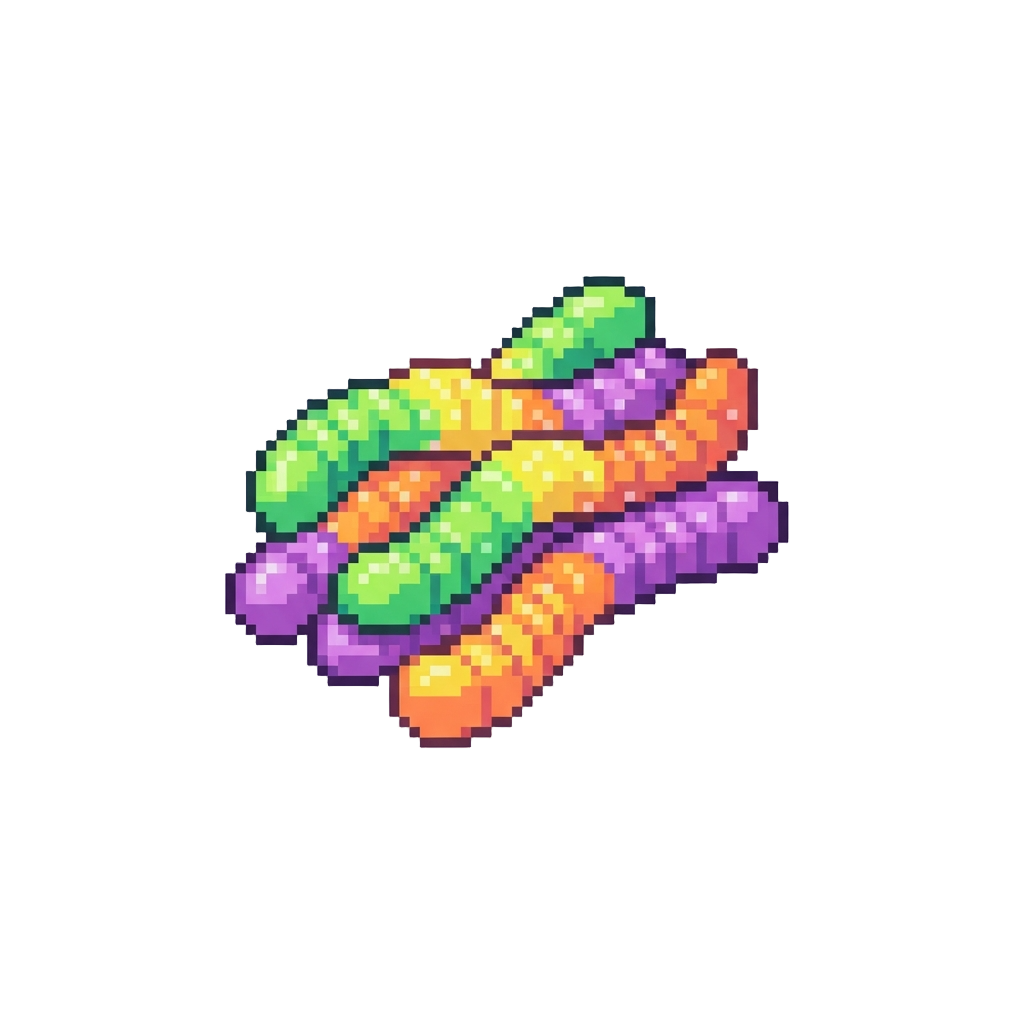 A Neon Sour Gummy Worm Bundle