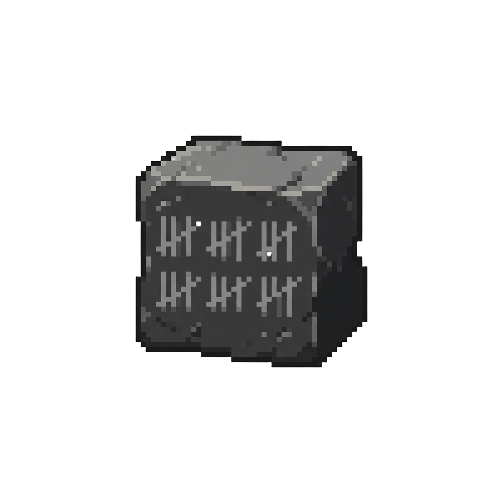 A Dark Stone Wall Etched with Tally Marks