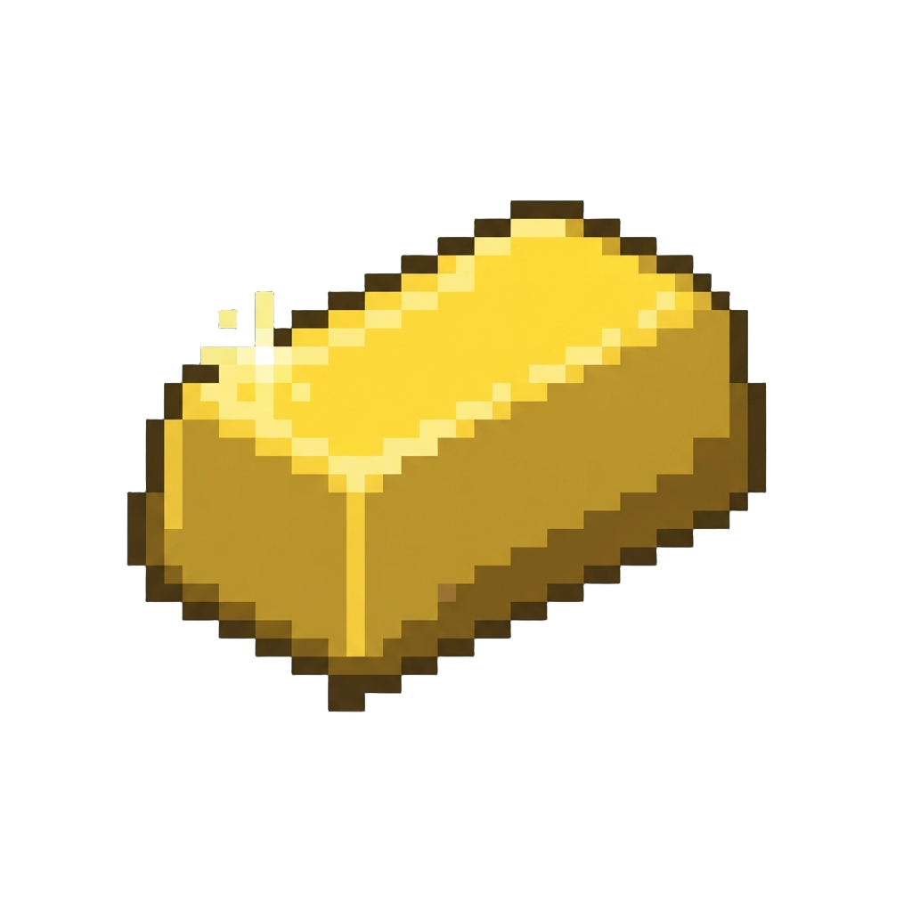 A Shiny Gold Bar Sparkling Bright