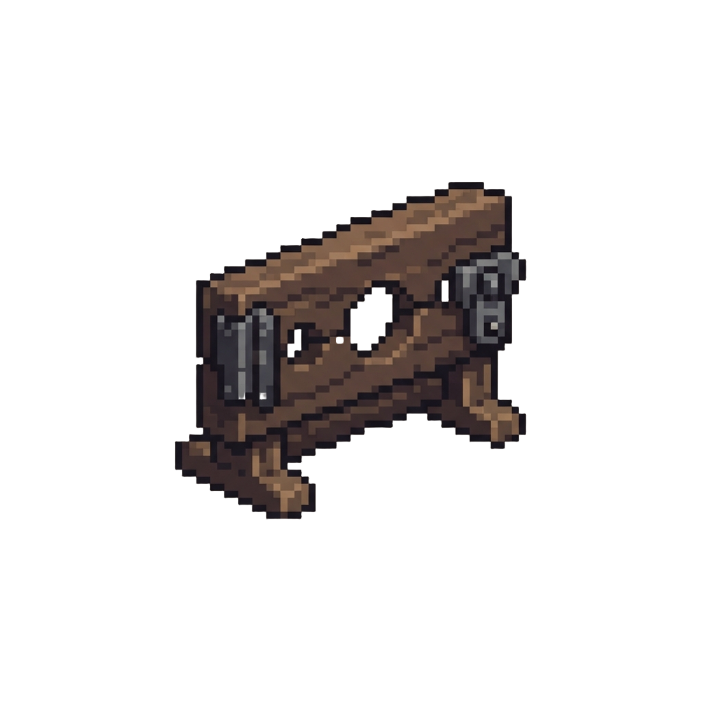 A Cold Wooden Stocks Device