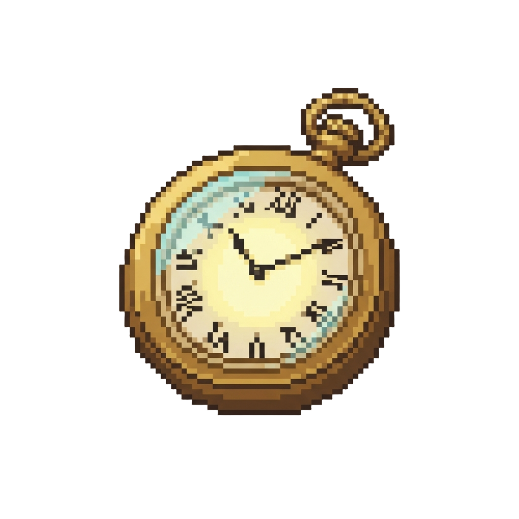 A Glowing Brass Pocket Watch