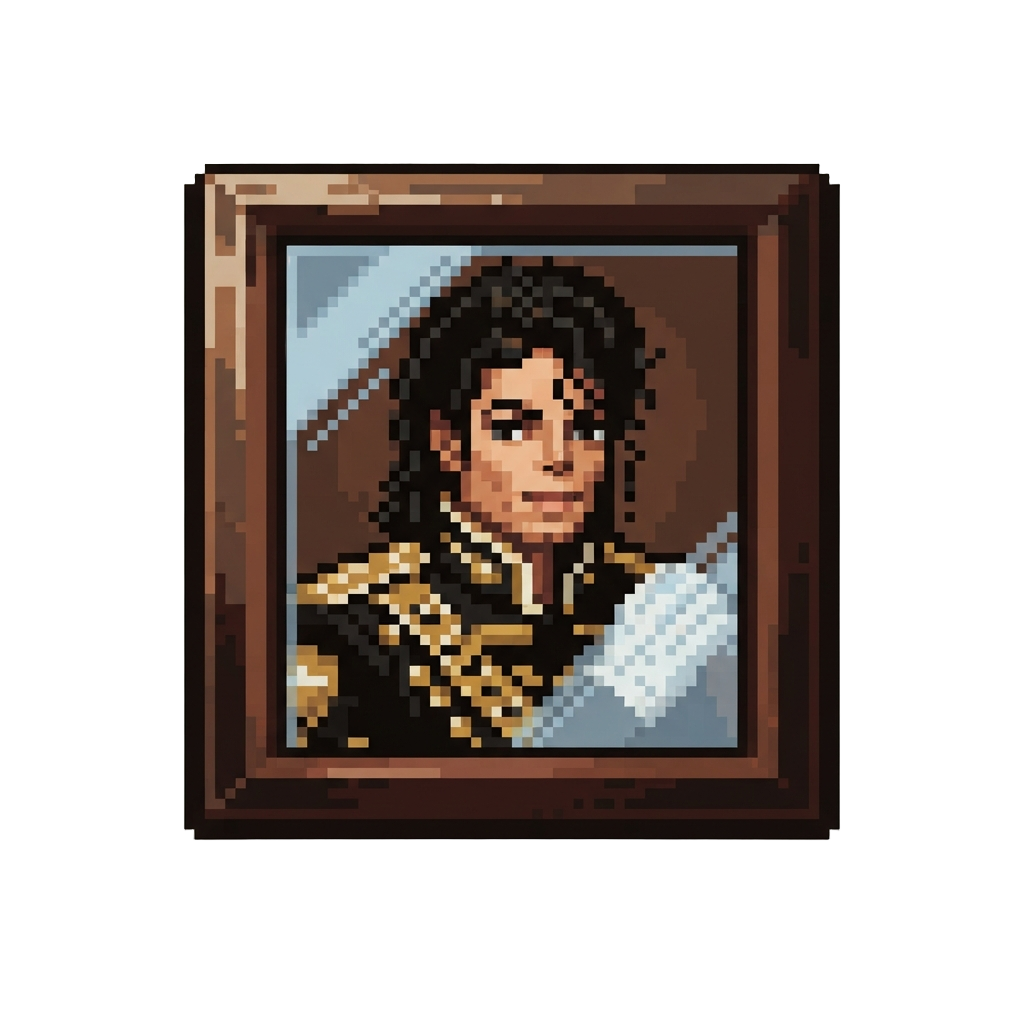 A Framed Picture of Michael Jackson
