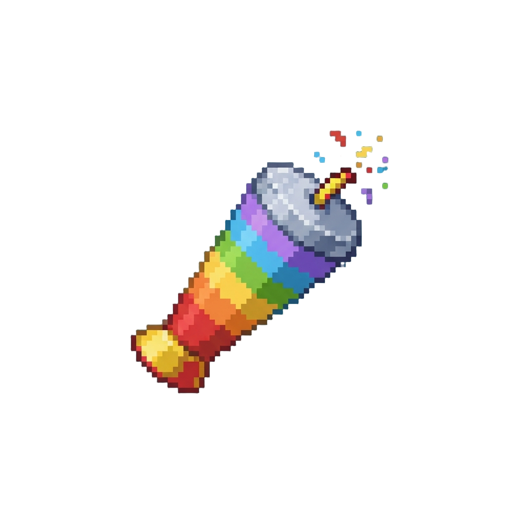 A Rainbow Party Popper Bomb