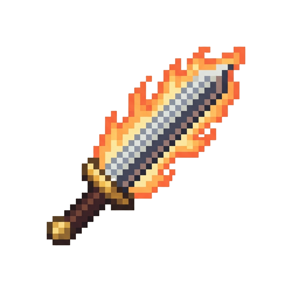 A Flaming Broadsword