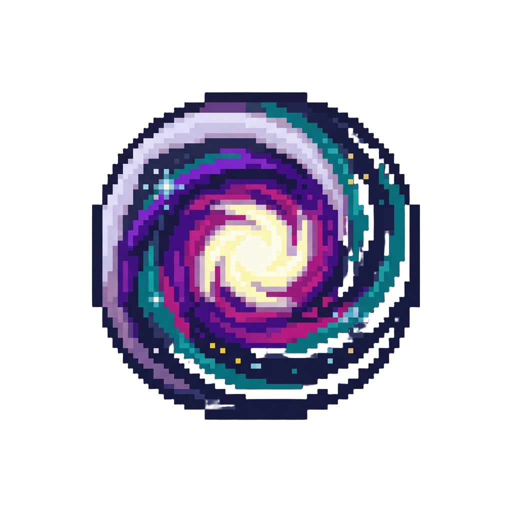 A Swirling Galaxy Aura