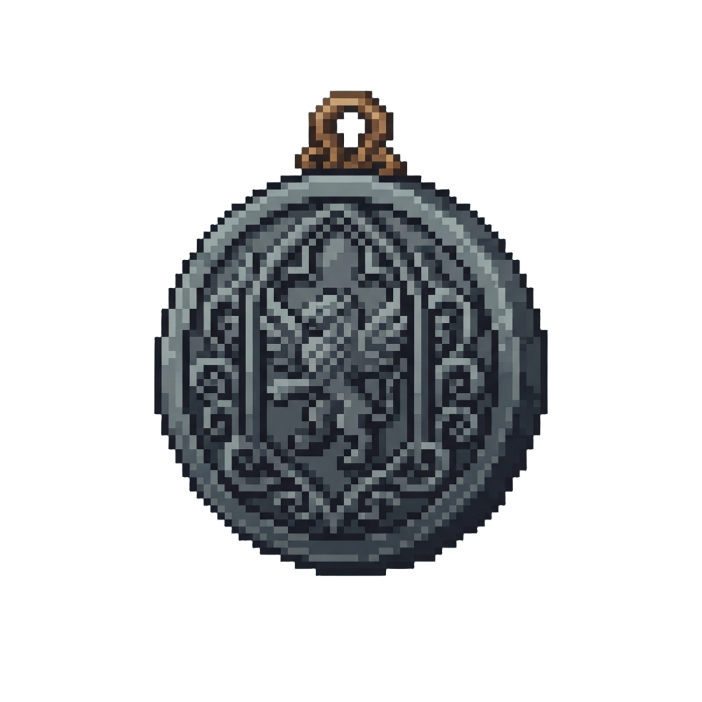 A Carved Gothic Stone Medallion