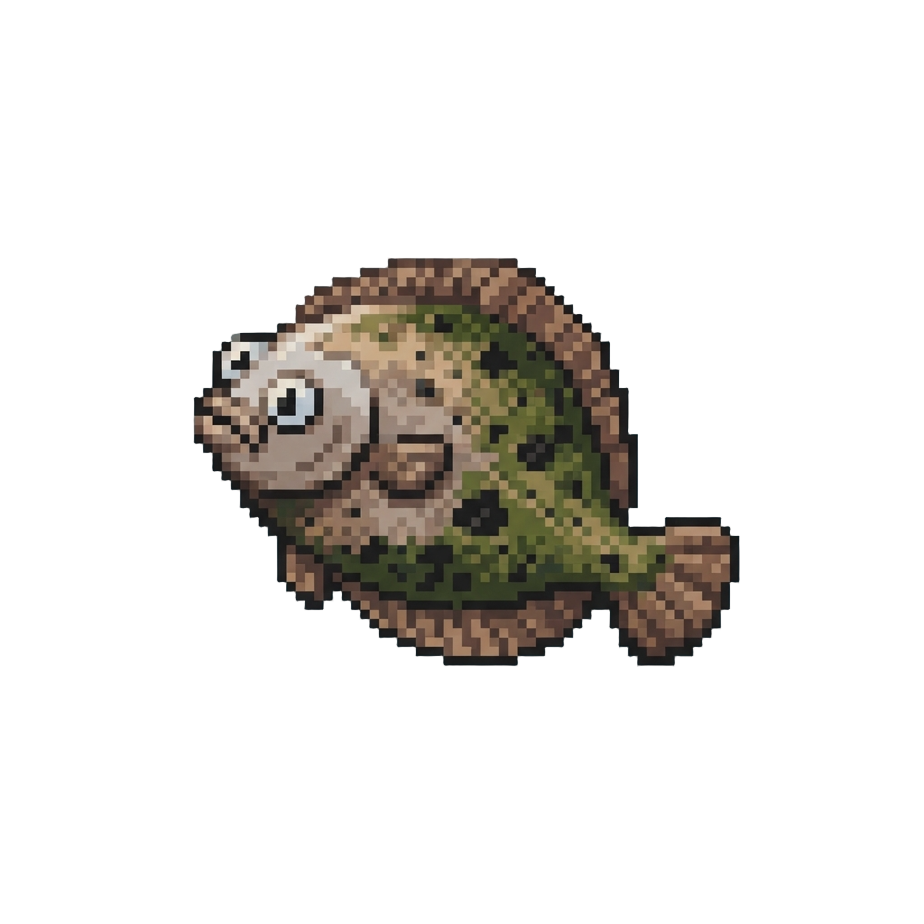 A Flat Funny Flounder