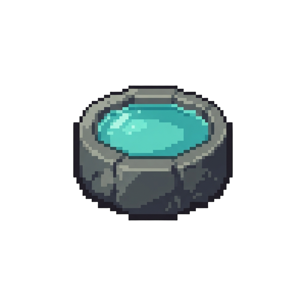 A Glowing Turquoise Pool