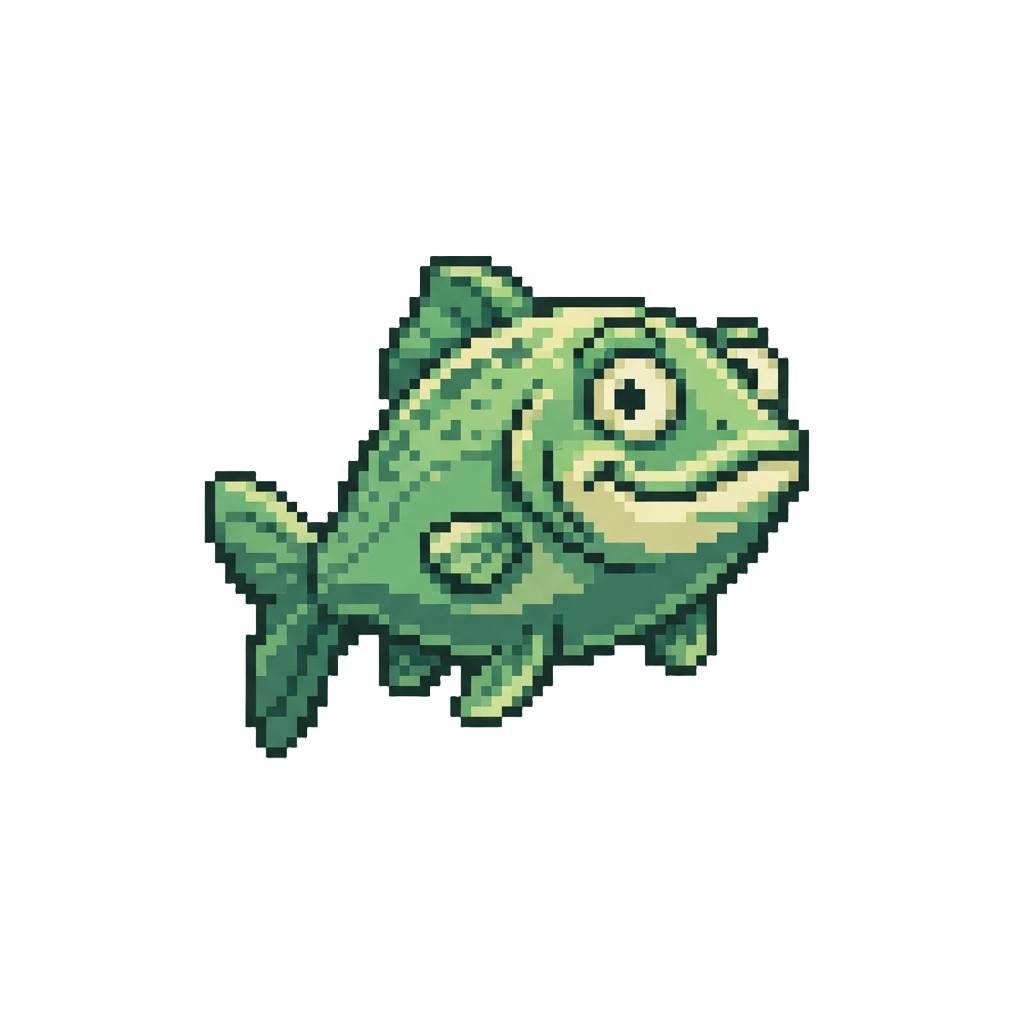 A Silly Green Trout