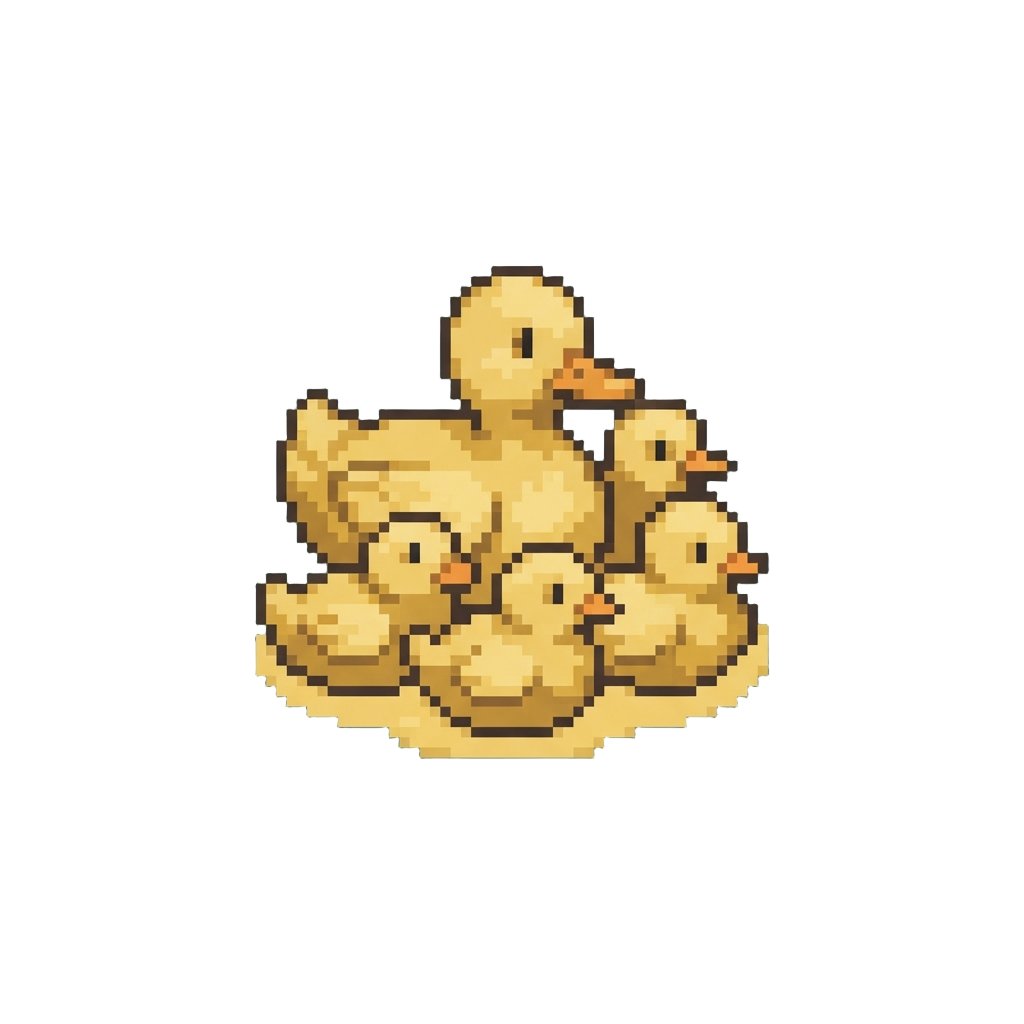A Family of Golden Ducklings