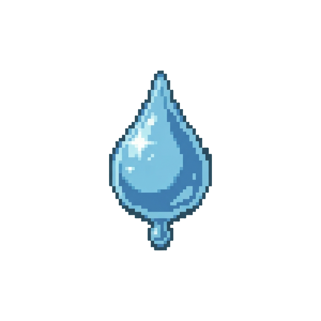Sparkling Upside-down Water Droplets