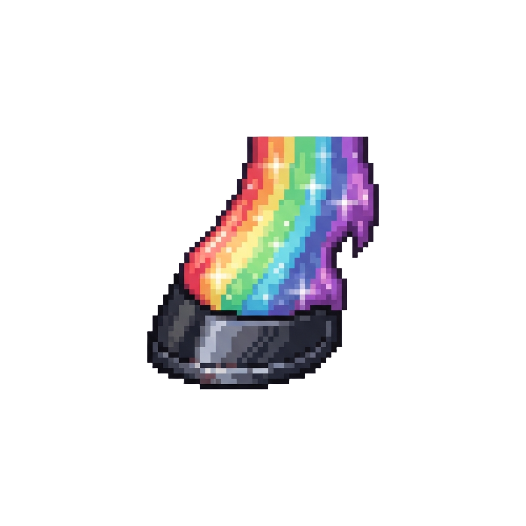 Sparkling Rainbow Hooves