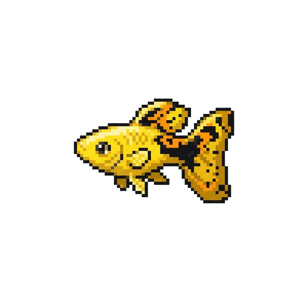A Tiny Yellow Guppy