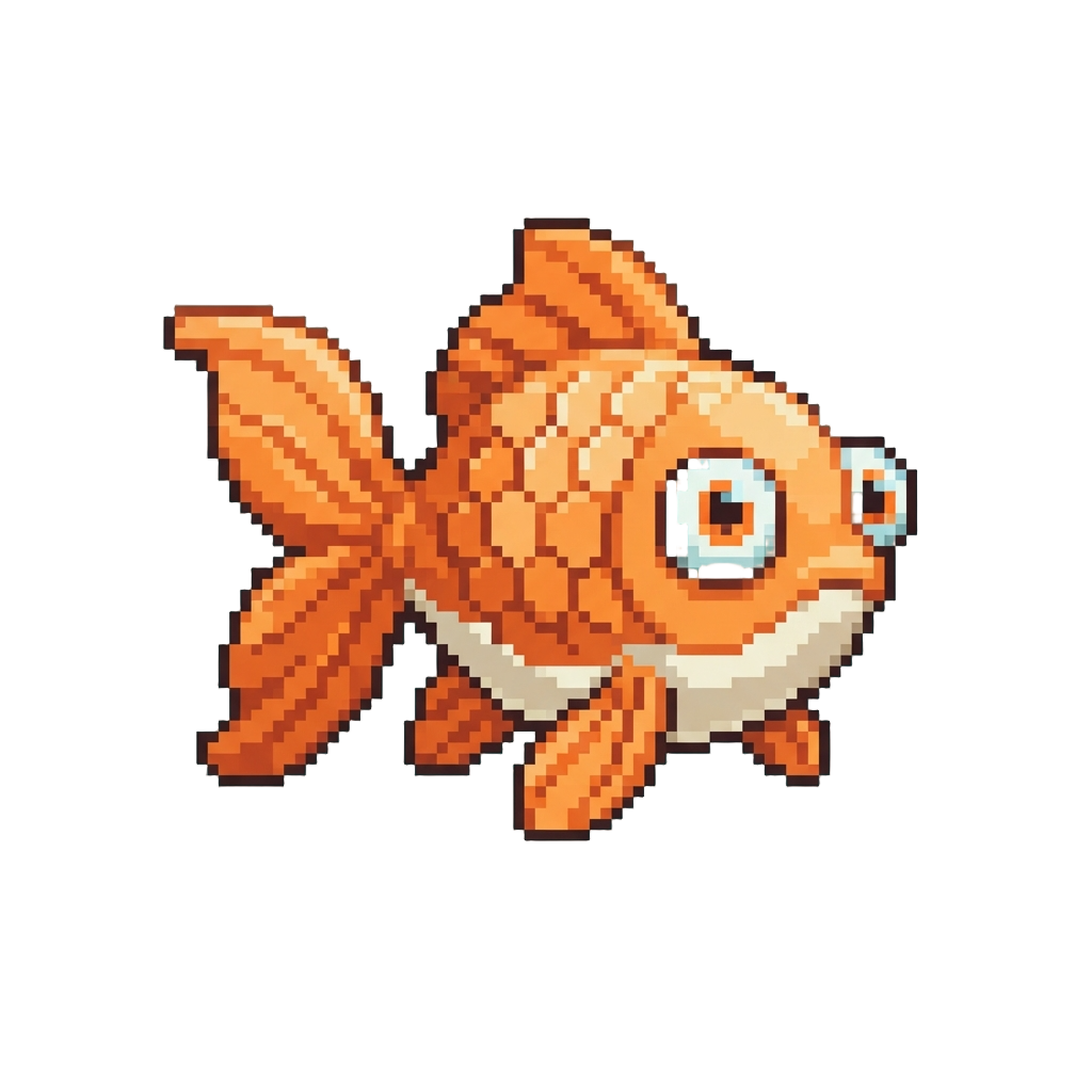 A Goofy Wide-eyed Goldfish