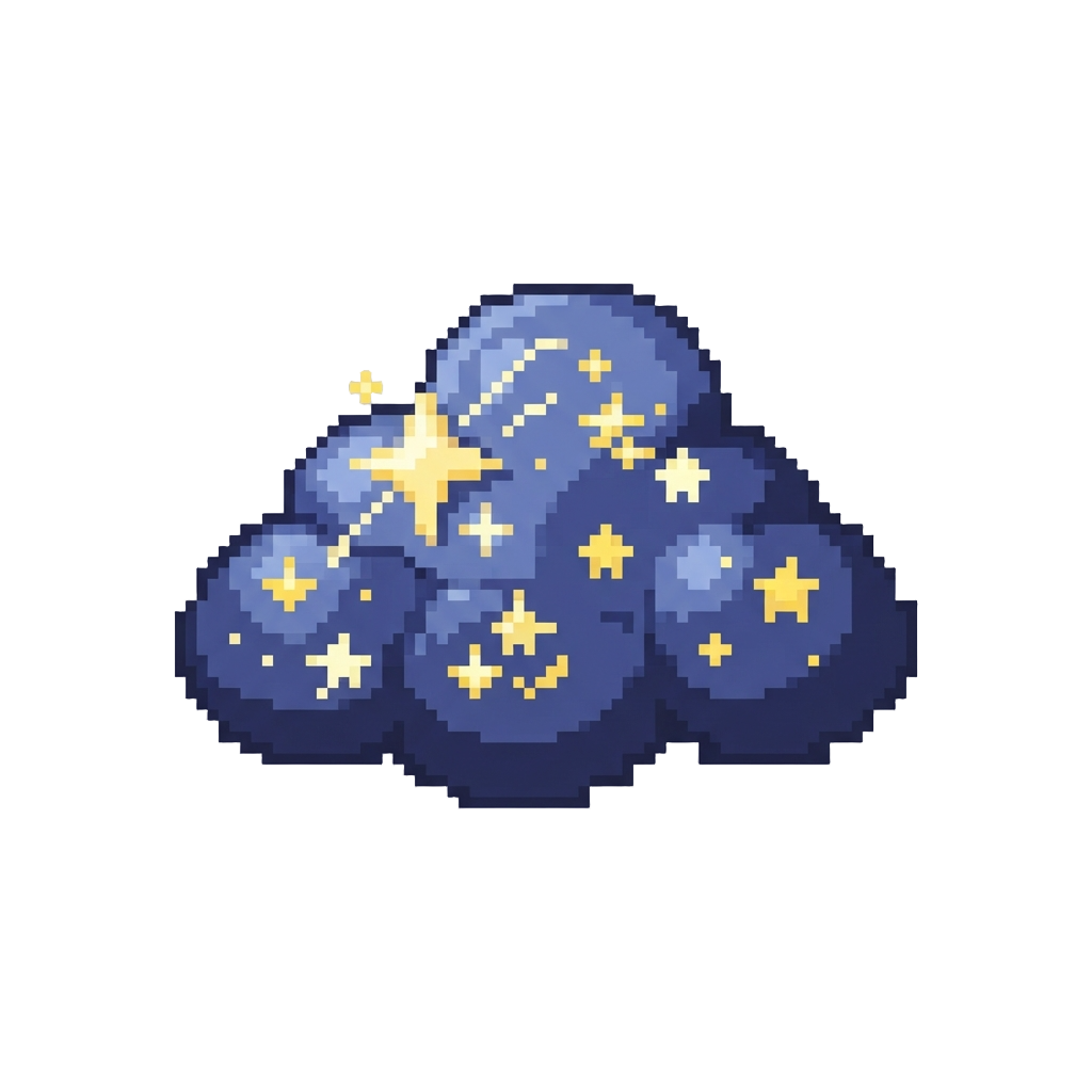 A Bright Starry Night Cloud