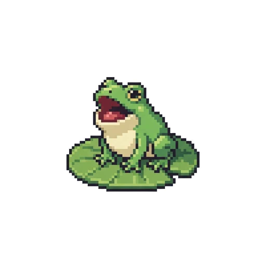 A Tiny Singing Frog on a Lilypad