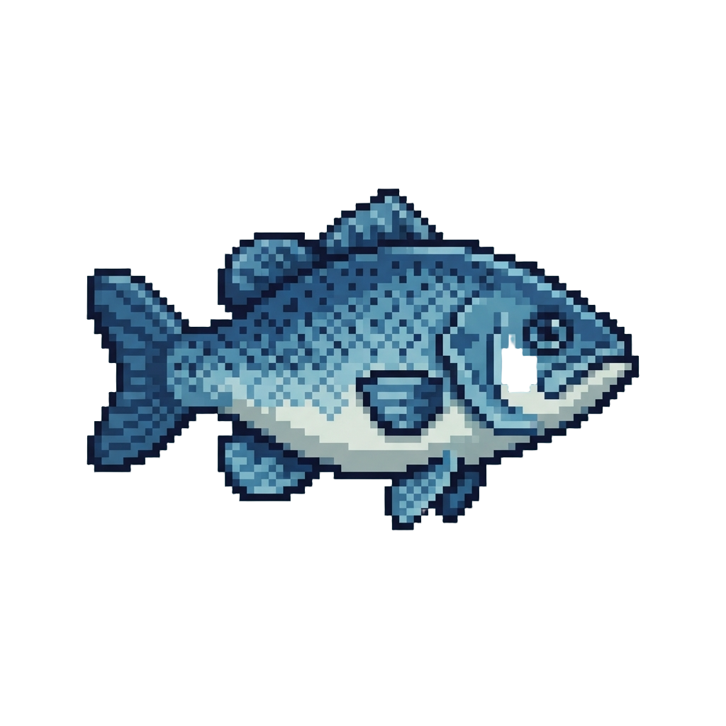 A Speckled Blue Bass