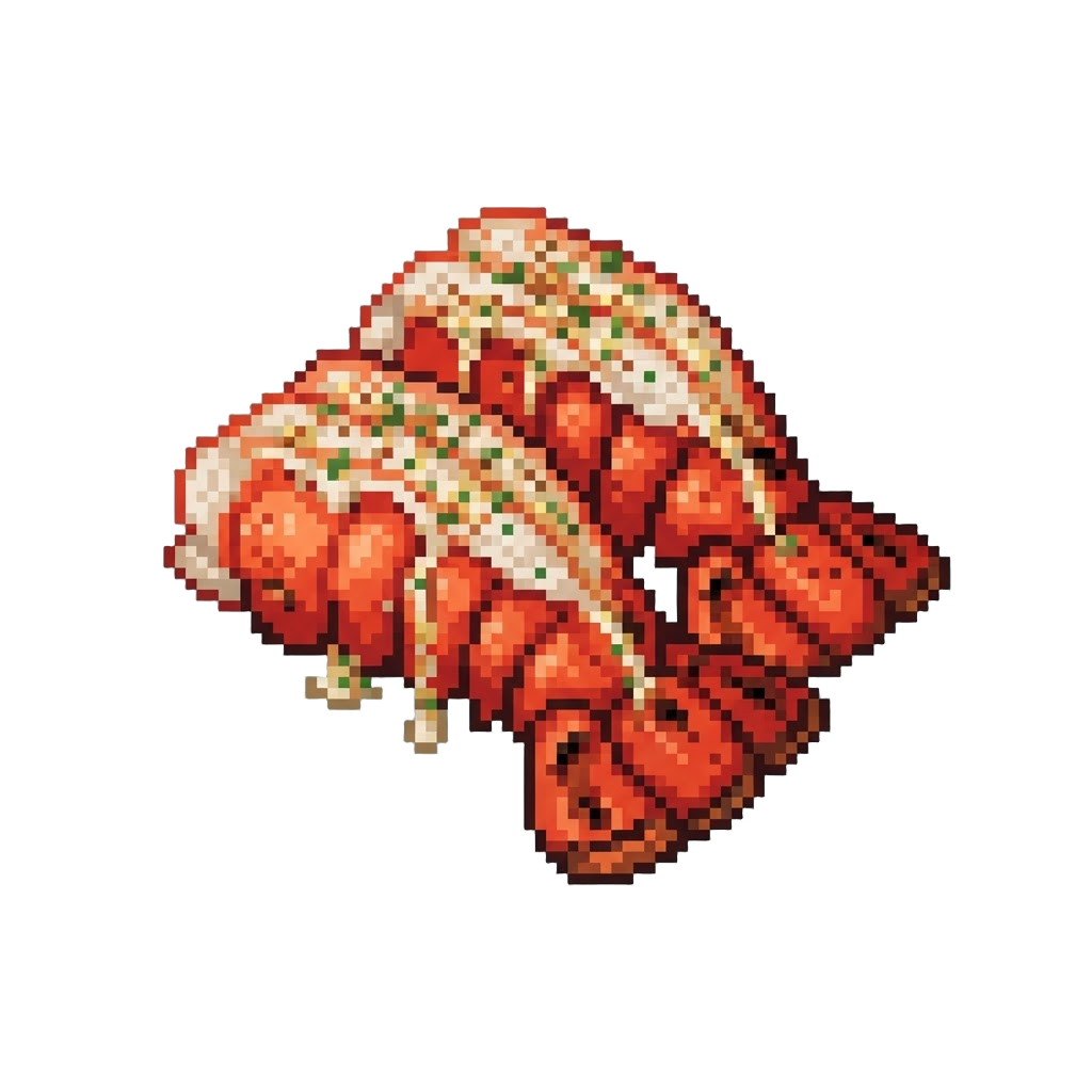 Pan-roasted Lobster Tails with Garlic Herb Drizzle