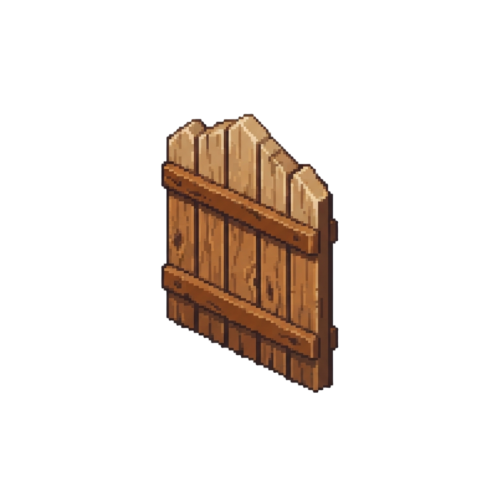 A Soaring Wooden Fence Panel