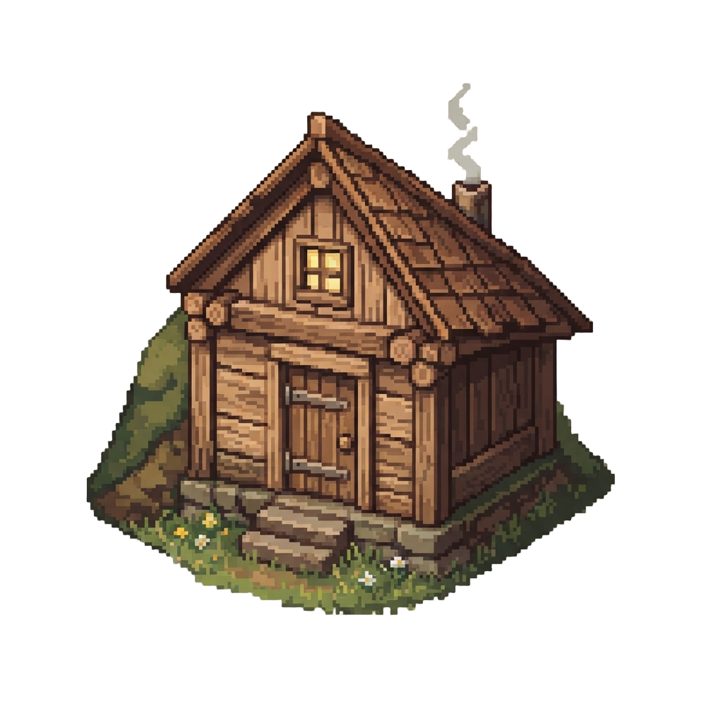 A Cozy Wooden Farm Bunker