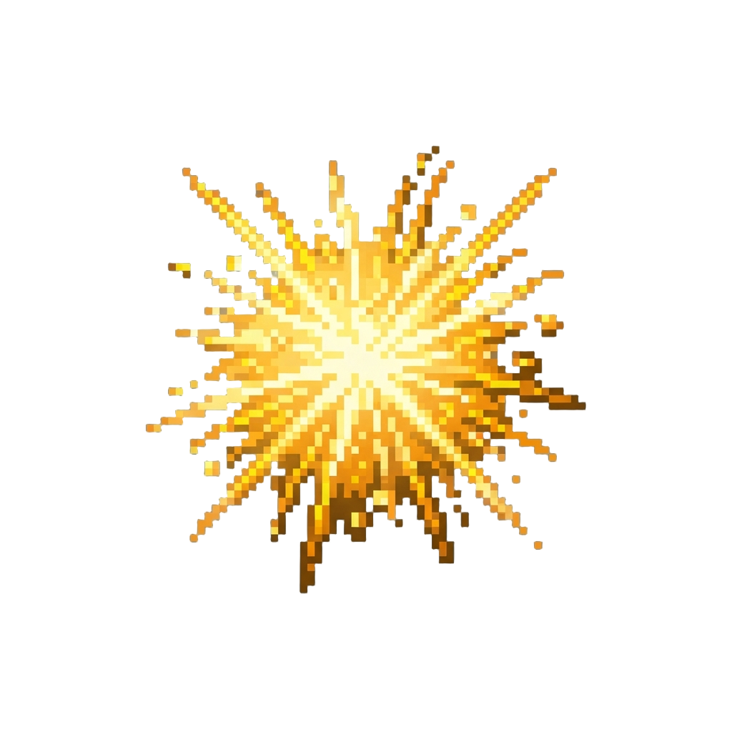 Golden Spark Pyrotechnics Burst