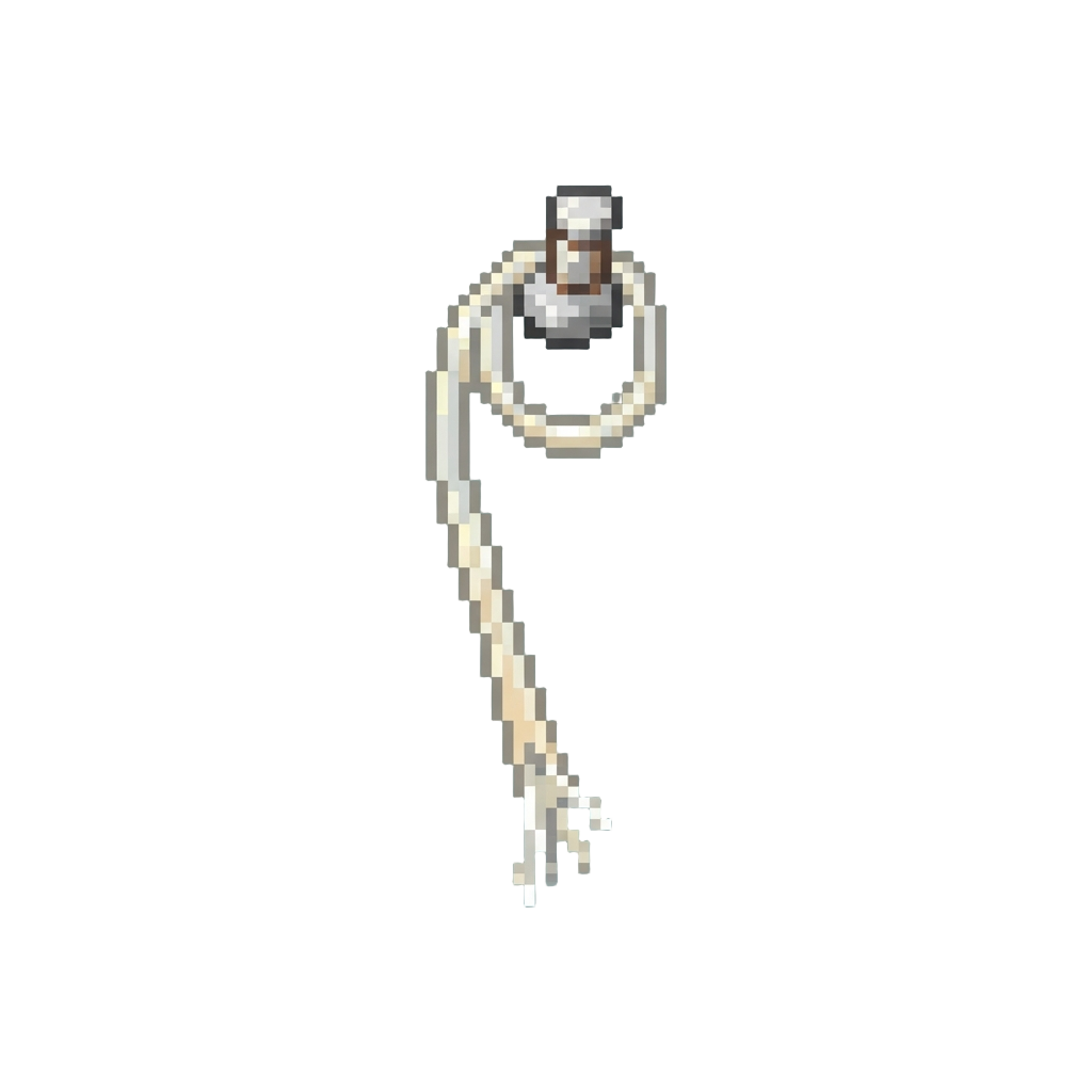 A Broken Nylon String Dangling Low