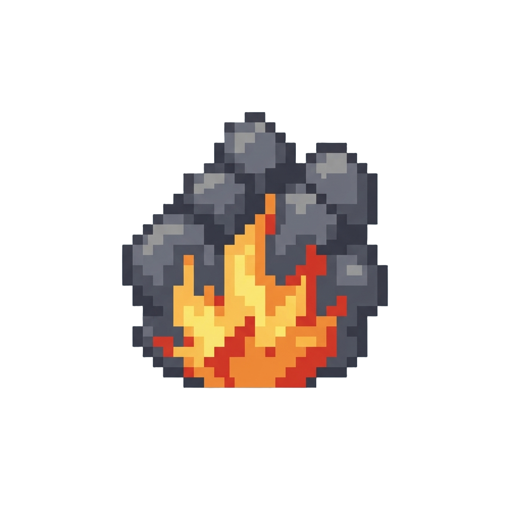 Dense Clouds of Blast-smoke and Flames