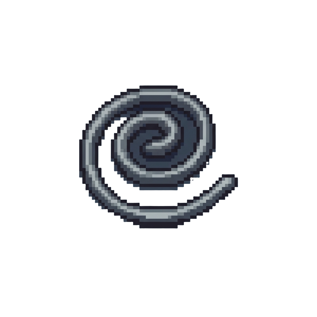 A Curled Steel Wire Poking Out