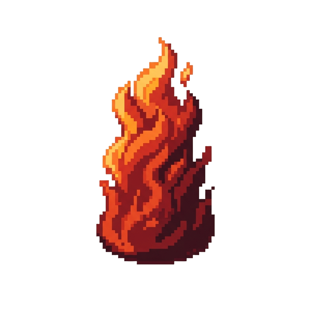 Giant Pillar of Red Stage Fire
