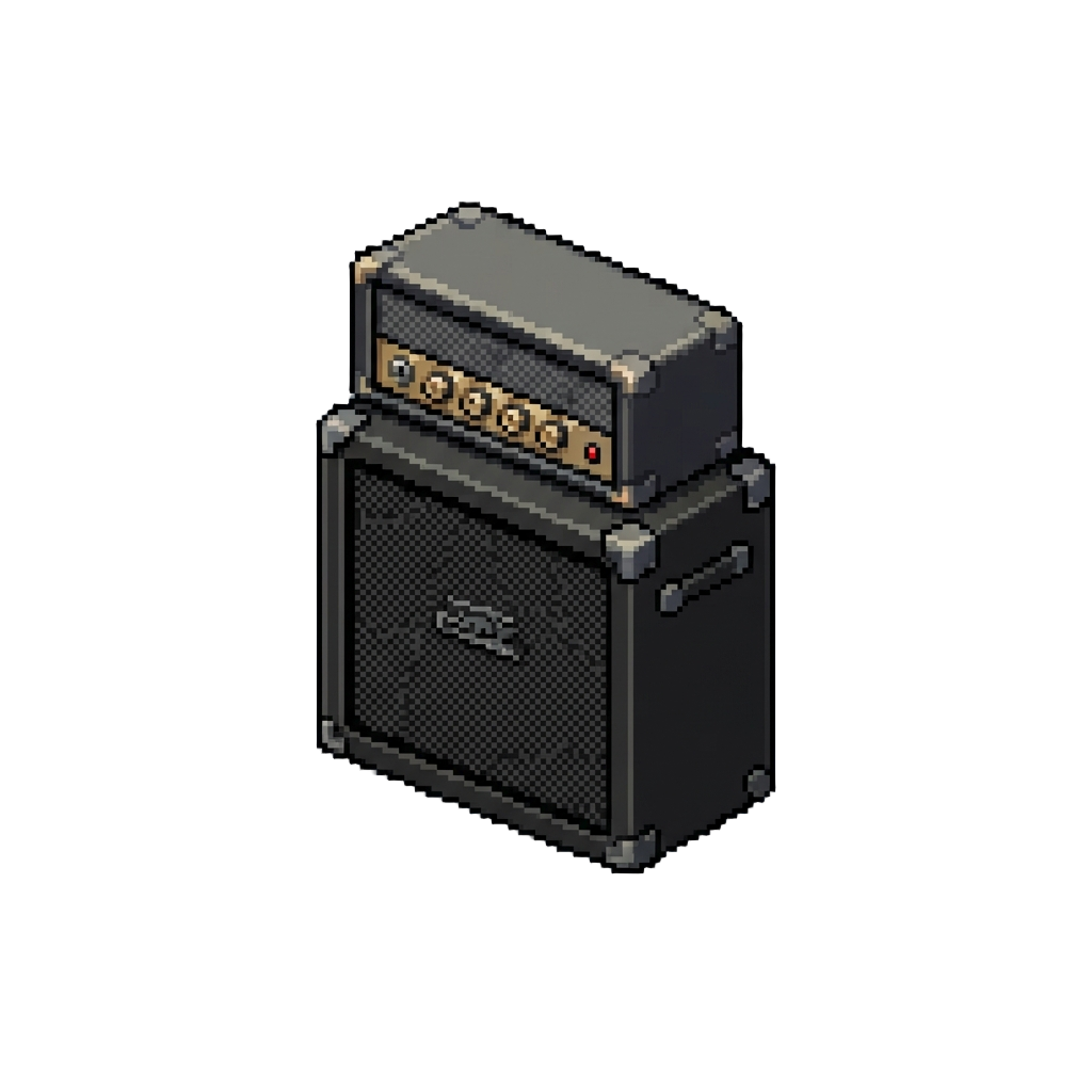 A Mini Amplifier Stack Sliding Back