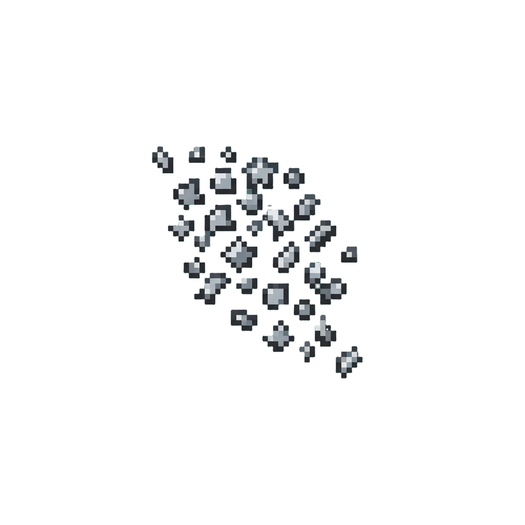 Shower of Shimmering Silver Confetti